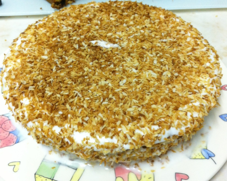 Eggless Coconut Cake